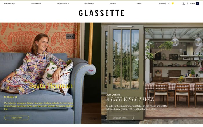 Glassette website preview