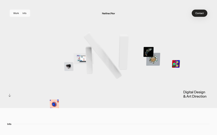 Neither/Nor website preview