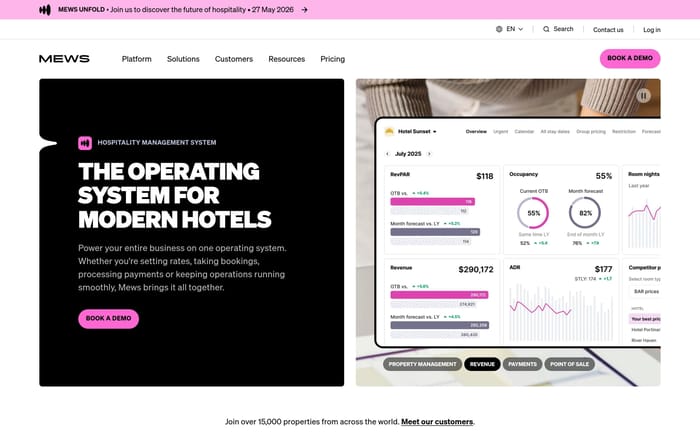 Mews website preview