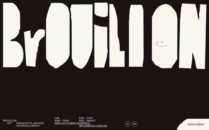 Brouillon website preview