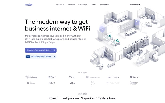Meter website preview