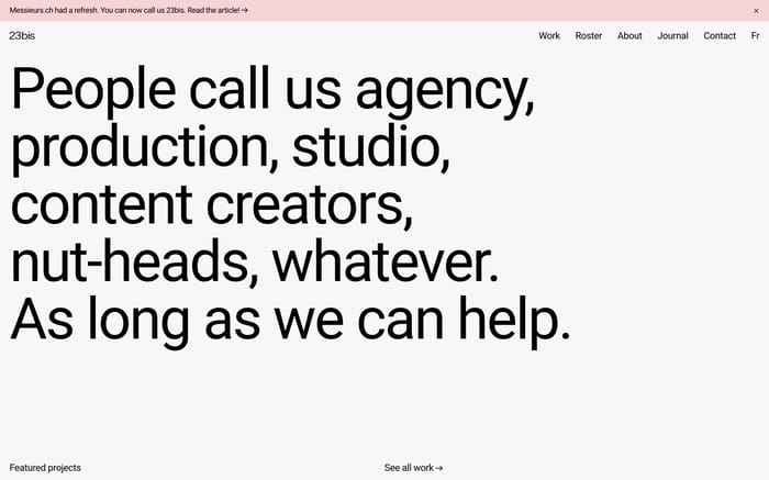 23bis website preview