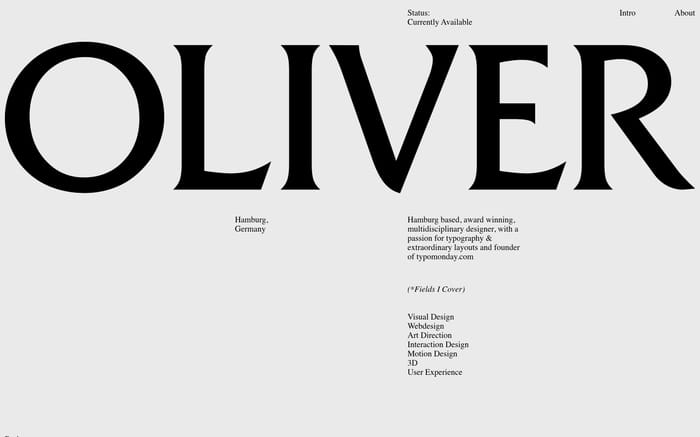 Oliver Gareis website preview