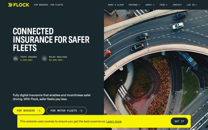 Flock website preview