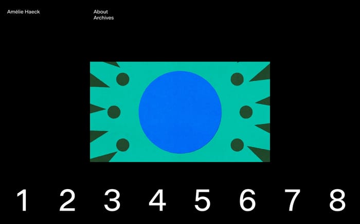 Amélie Haeck website preview