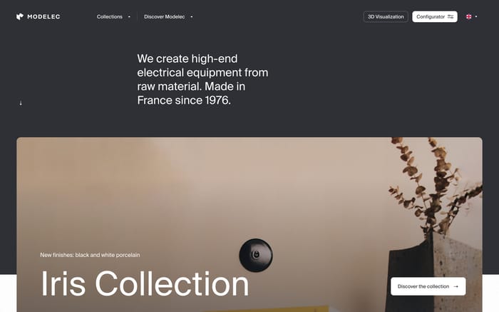 Modelec website preview