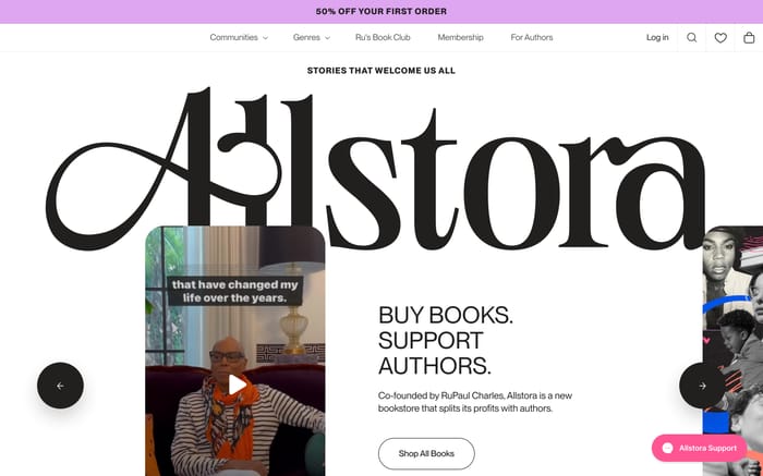 Allstora website preview