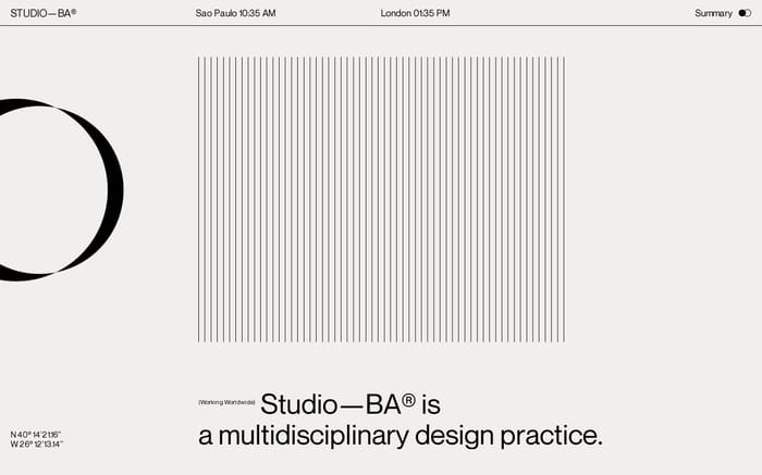 Studio BA website preview