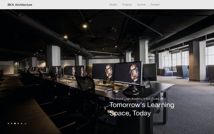BKA architecture website preview