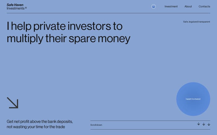 Safe Haven Investment website preview