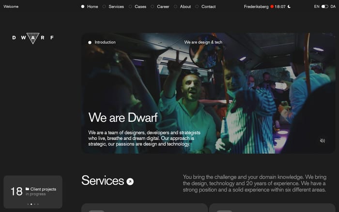 Dwarf website preview