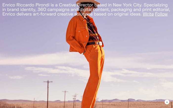 Enrico Pirondi website preview