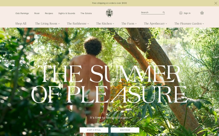 Flamingo Estate website preview