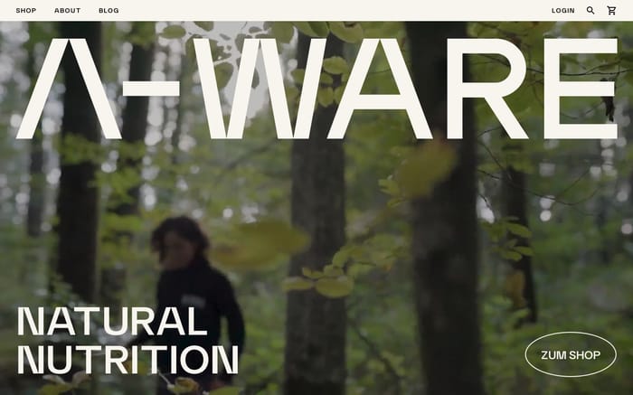 A-ware website preview