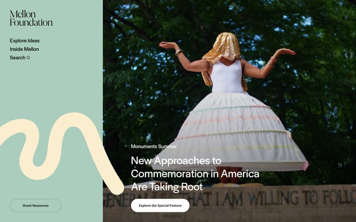 Mellon Foundation website preview