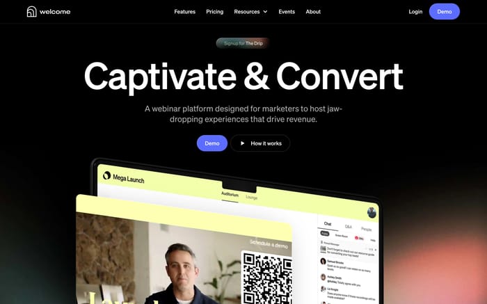 Welcome website preview