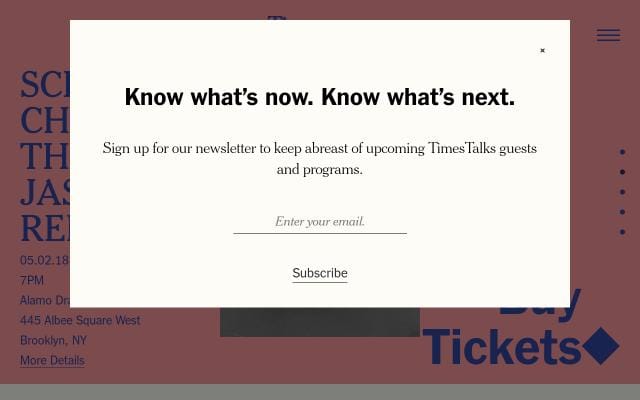 Timestalks website preview