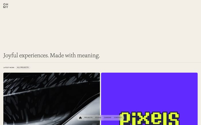 Oh My! website preview