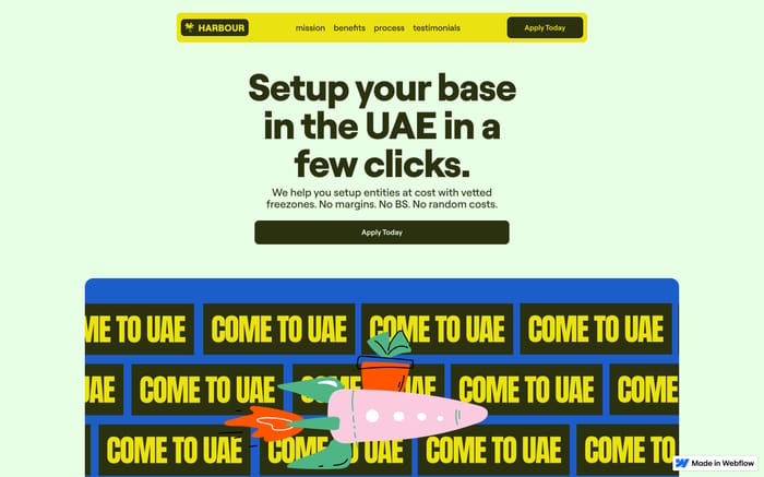 Harbour website preview
