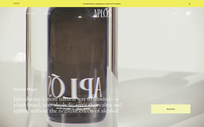 Aplos website preview