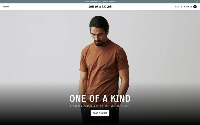 Son of a Tailor website preview