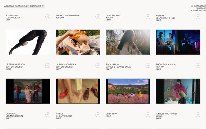 Lola Rudrauf website preview