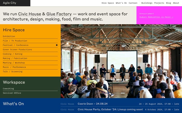 Agile City website preview