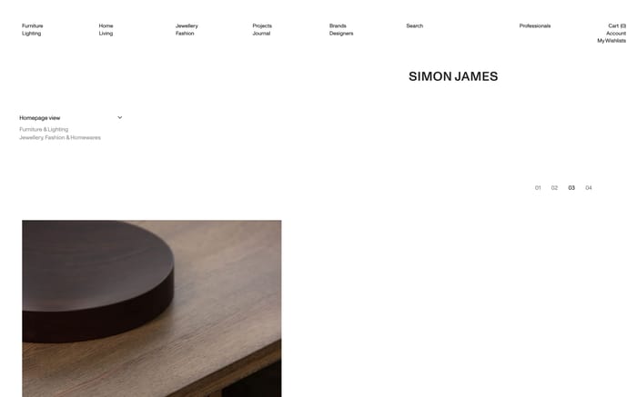 Simon James website preview