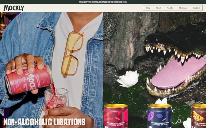 Drink Mockly website preview