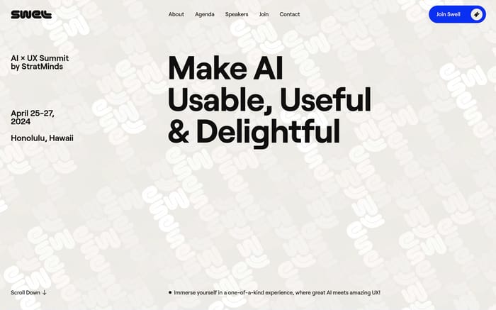 Swell AI website preview