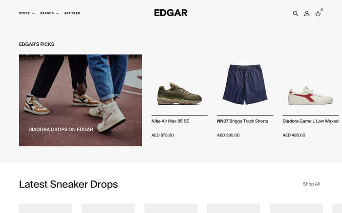 Edgar website preview