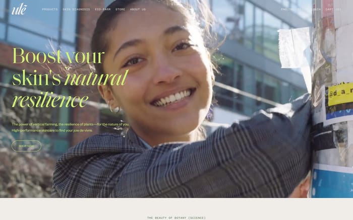 Ulé website preview