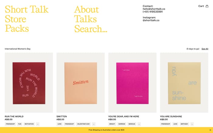 Short Talk website preview