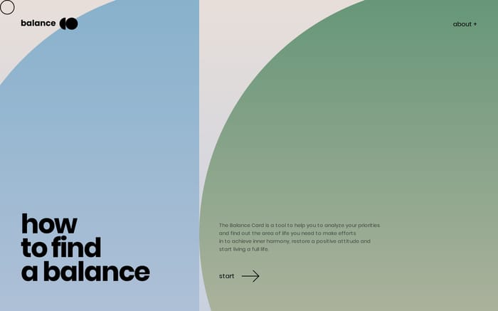 Balance website preview