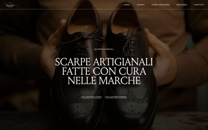 Scarpe Carrioli website preview