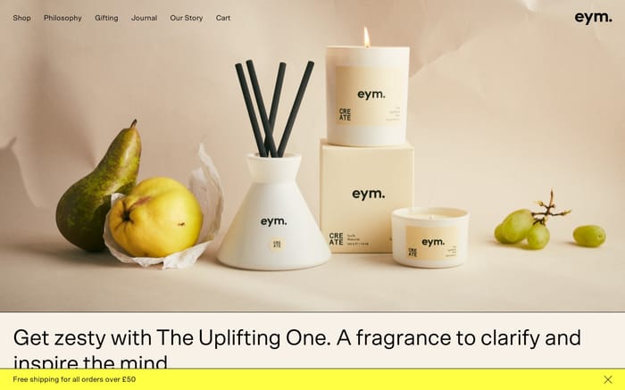 Eym naturals website preview