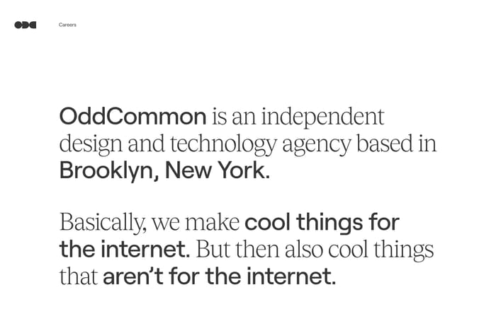 OddCommon website preview