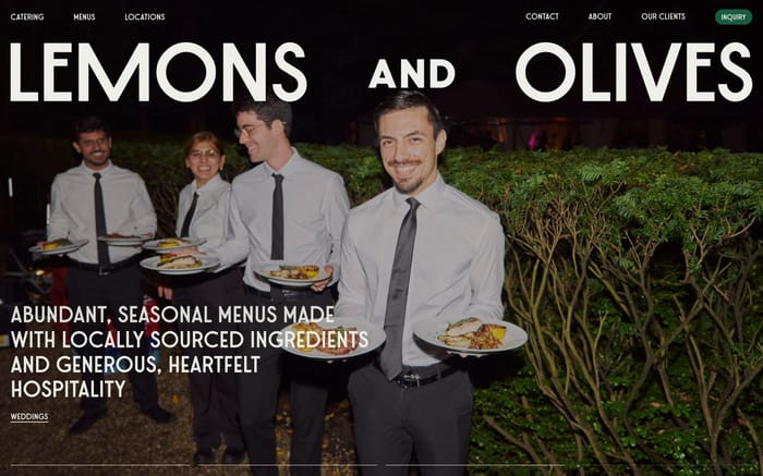 Lemons and Olives website preview