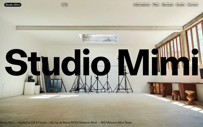 Studio Mimi website preview