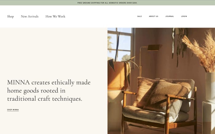Minna website preview