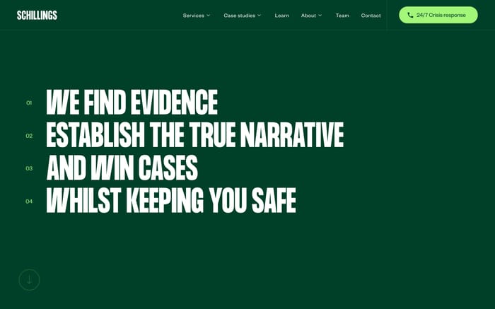 Schillings website preview
