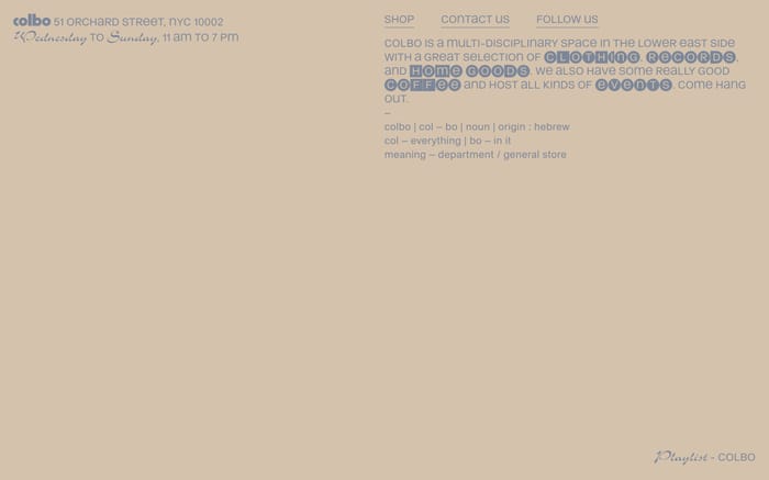 Colbo website preview