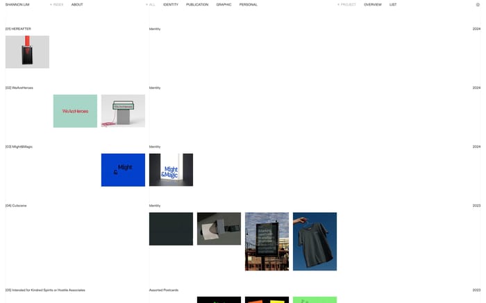 Shannon Lim website preview