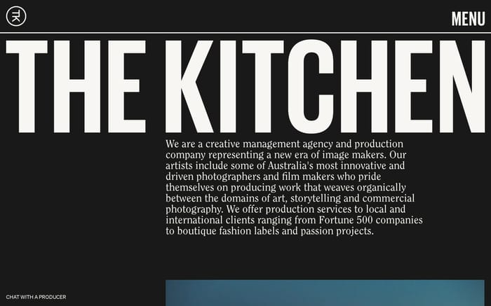 The Kitchen website preview