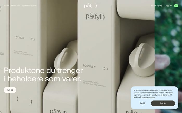 På(fyll) website preview