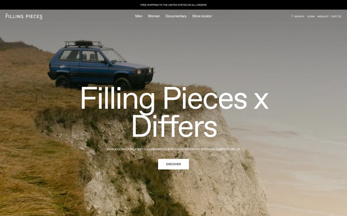 Filling Pieces website preview