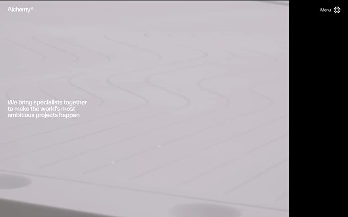 Alchemy website preview