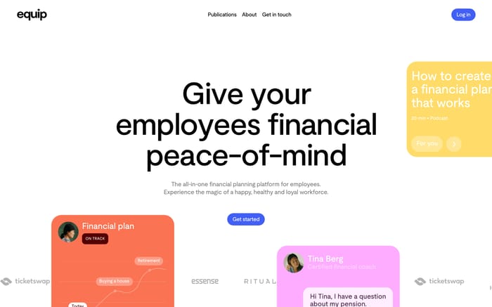 Equip website preview
