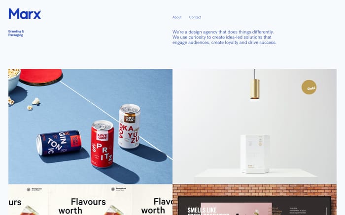 Marx design website preview