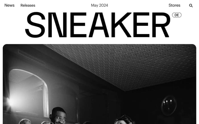 Sneaker website preview